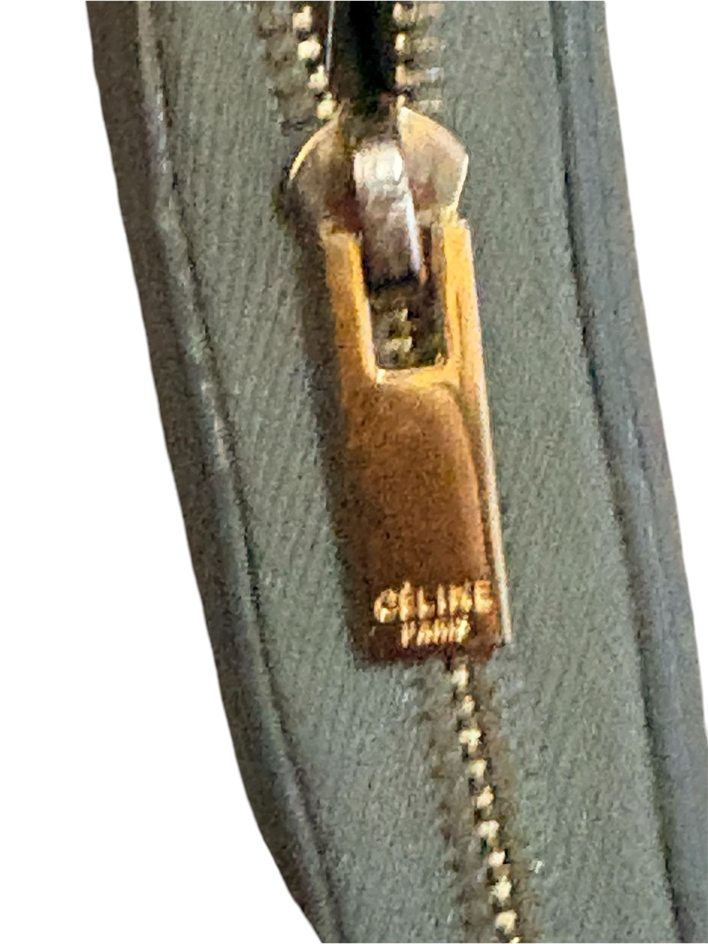 CELINE Large Leather Zip Wallet drummed Calfskin - Picture 5 of 10